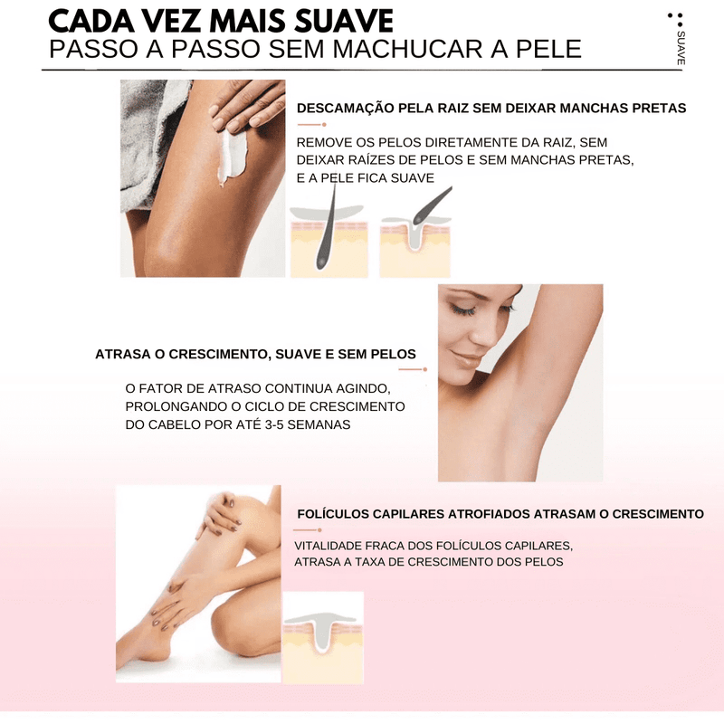 ✨Suave como mel: spray depilatório em mousse✨